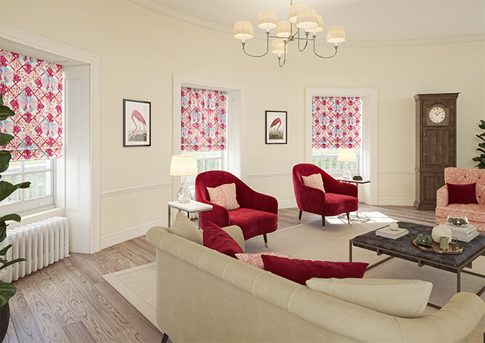 Faded Glamour, Fairground White - Roman Blind - Image 6